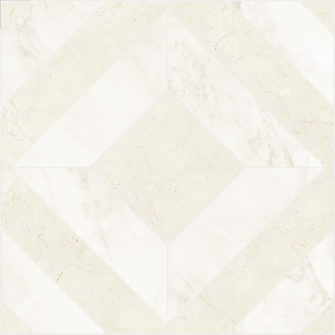 Elios Ceramica Dynasty Kingdom White 3d Honed 30x30