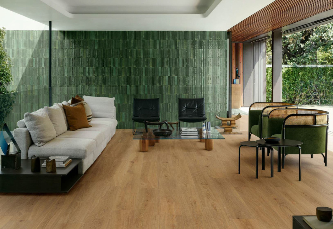 Marazzi Lume Green Lux 6x24