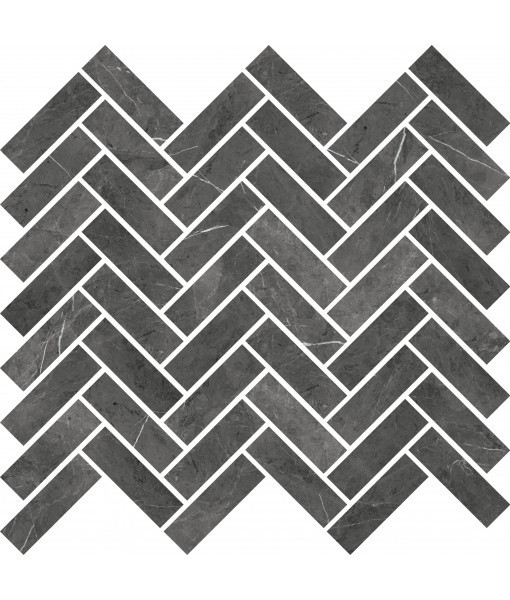 ABK Sensi Mos Chevron Pietra Grey 30x30