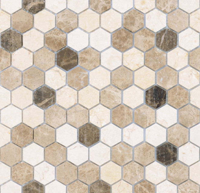 LeeDo Pietrine Hexagonal Pietra Mix 1 Mat hex 28.5x30.5