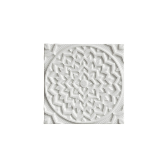 Adex Earth Relieve Mandala Cosmos Ash Gray 15x15