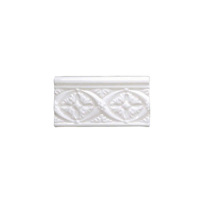 Adex Modernista Relieve Bizantino C/C Blanco 7.5x15