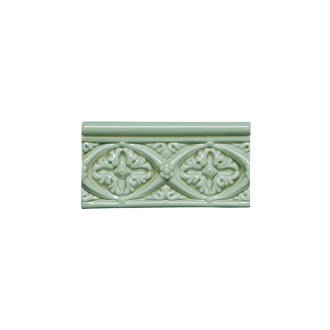 Adex Modernista Relieve Bizantino C/C Verde Claro 7.5x15