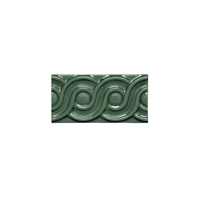 Adex Modernista Relieve Classico C/C Verde Oscuro 7.5x15