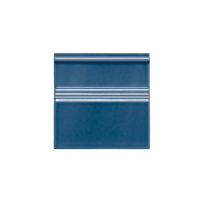 Adex Modernista Rodapie Clasico C/C Azul Oscuro 15x15