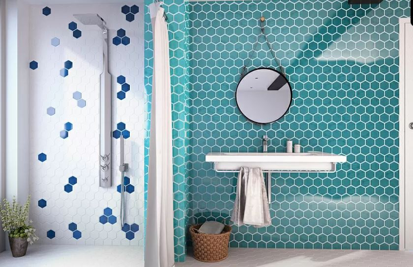 Amadis Art Deco Glossy on Mesh Atlantic 32x28