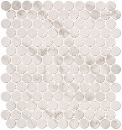 Fap Roma Calacatta Round Mosaico 29.5x32.8