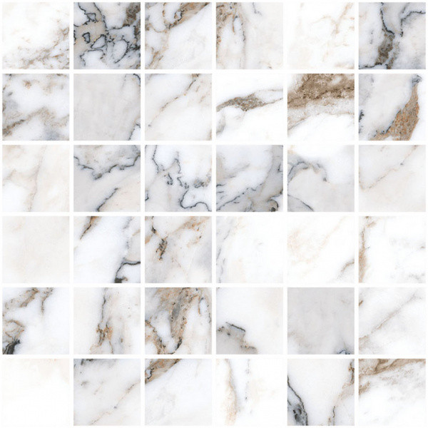 VITRA Marble-X Мозаика Бреча Капрайа Белый ЛПР 30x30 (5x5)