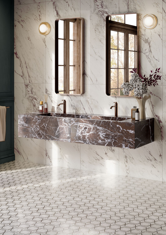 Elios Ceramica Dynasty Nobile Red 3d Honed 30x30
