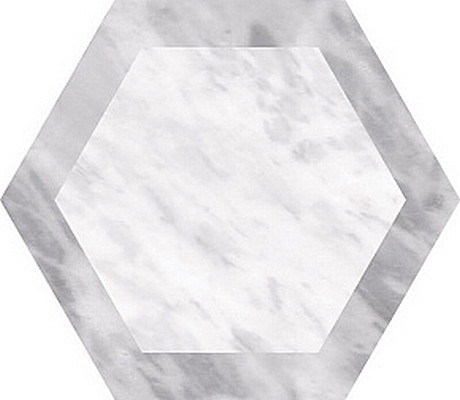 Equipe Bardiglio Hexagon Decor Geo (несколько вариантов паттерна) 17,5x20