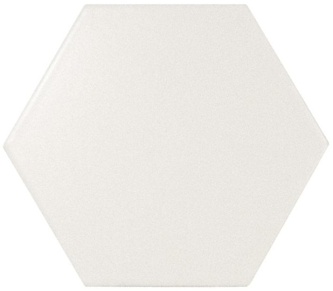 Equipe Scale Hexagon White Matt 10.7x12.4