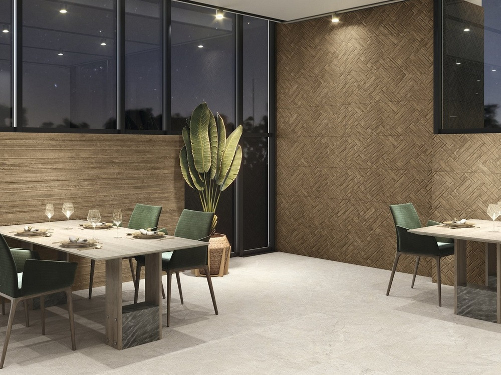 Benadresa Ewood Chestnut Rect. 40X120
