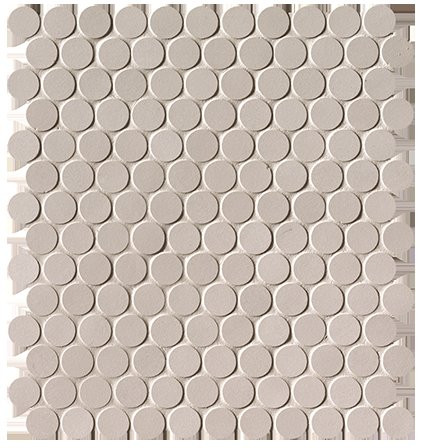 Fap Milano&amp;floor Beige Round Mosaico Matt 29.5x32.5