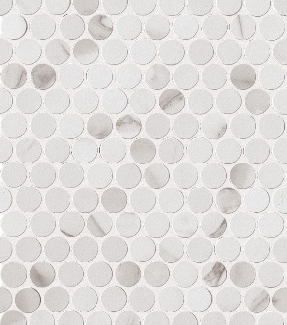 Fap Roma Diamond Statuario Round Gres Micromosaico 29.5x32.5