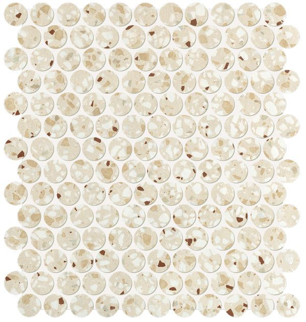 Fap Glim Beige Round Mosaico Matt 29,5х32,5