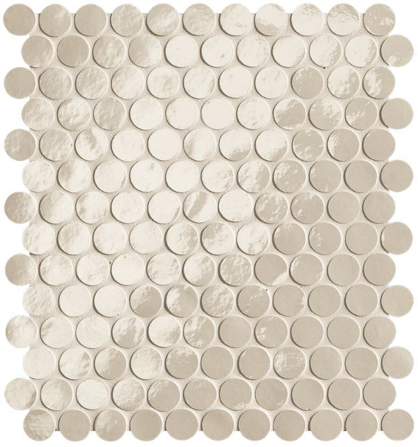 Fap Glim Avorio Round Mosaico Brillante 29,5х32,5