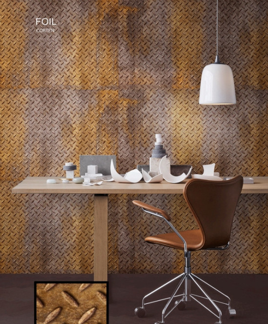La Bottega del Decoro Grandi Lastre Foil Corten 120x280