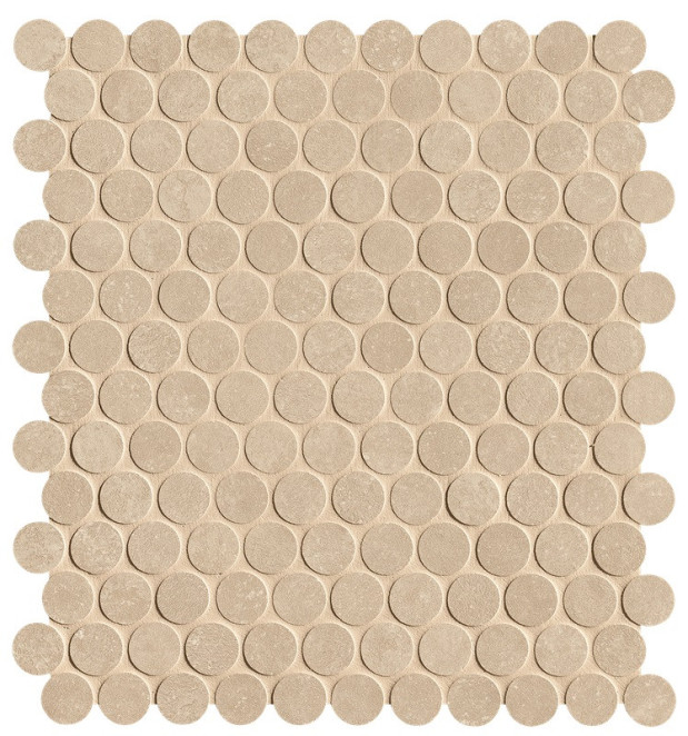 Fap Nobu Beige Gres Round Mosaico Matt 29,5х32,5
