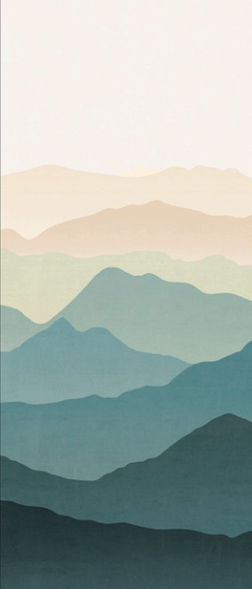 La Bottega del Decoro Grandi Lastre Landscape Teal 120x280