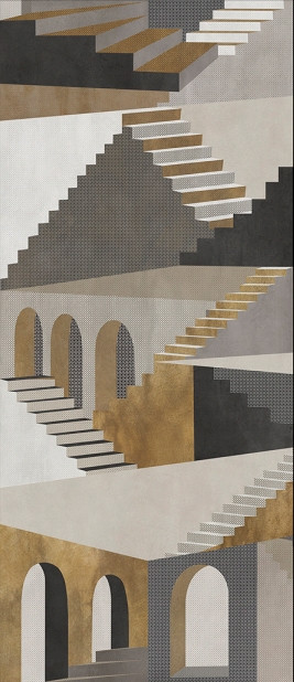 La Bottega del Decoro Grandi Lastre Metafisica Gentleman 120x280