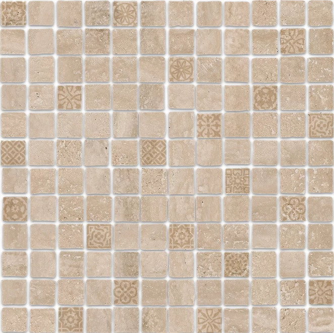 Kerama Marazzi Риальто Антика Декор  Антика 2 Мозаичный Бежевый Матовый 30х30