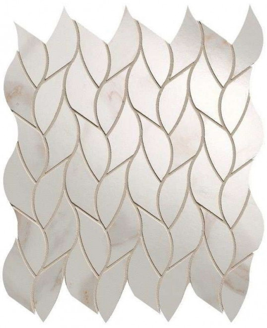 Fap Roma Gold Calacatta Oro Leaves Mosaico Brillante 25,9x30,9