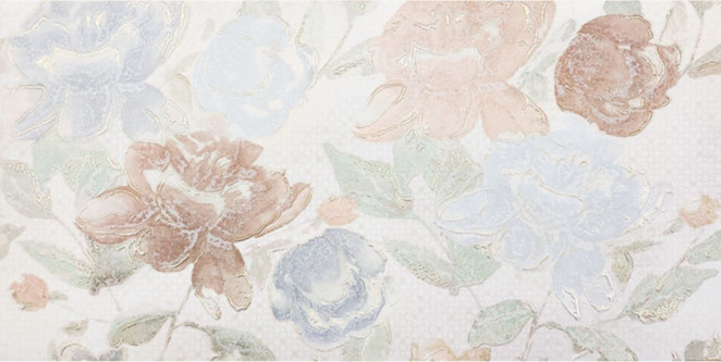 La Bottega del Decoro Flower Blu 30x60