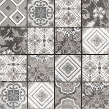 La Bottega del Decoro Maioliche Mosaico Cenere 30x30