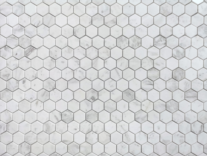 LeeDo Pietrine Hexagonal Dolomiti bianco POL hex 23x40