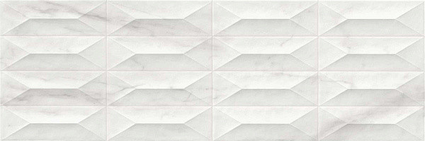 Marazzi Marbleplay Wall White str.Gem 3D 30x90