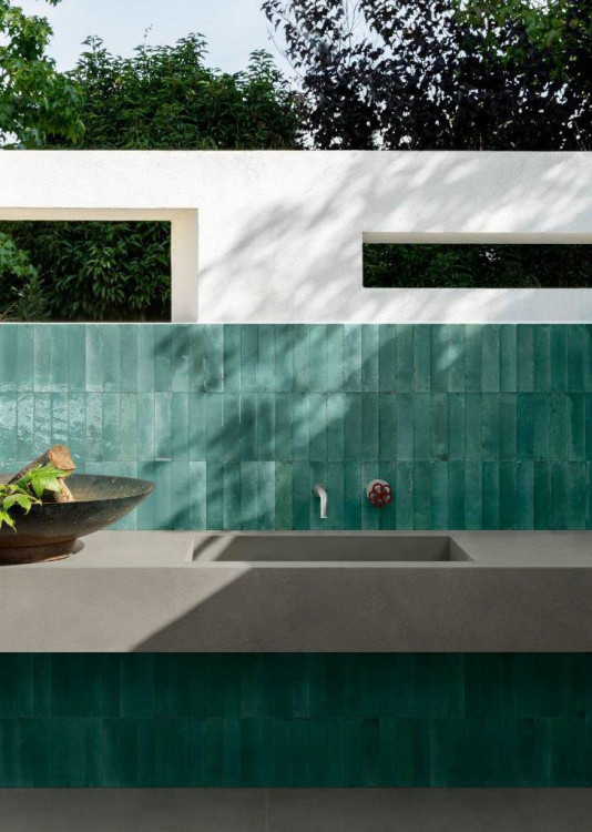 Marazzi Lume Green Lux 6x24