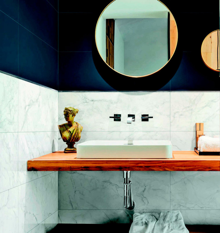 Marazzi Marbleplay Wall White str.Gem 3D 30x90