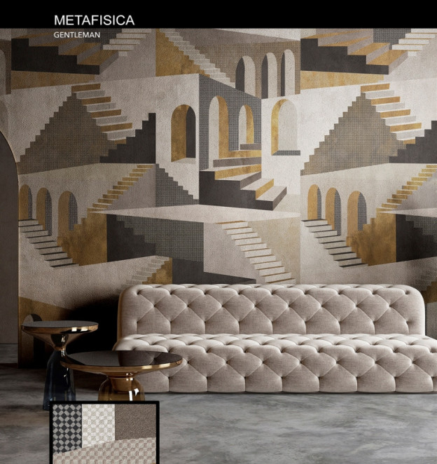 La Bottega del Decoro Grandi Lastre Metafisica Miss 120x280