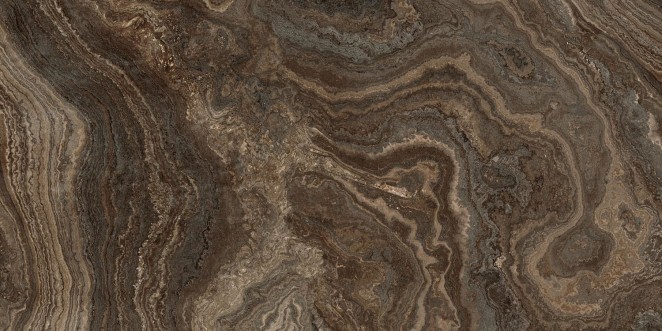 Naxos Rhapsody Brown Wave Polished 60x120