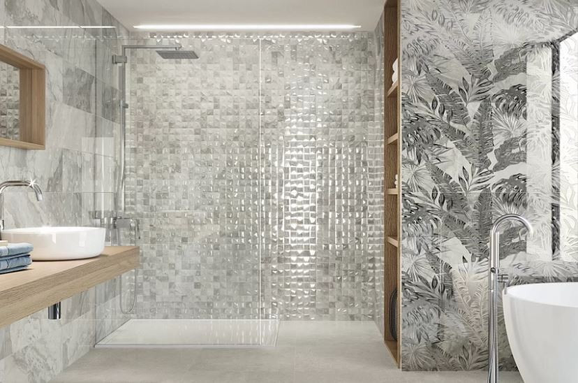Ape Ceramica Rex Cenefa Coliseum Silver 8x25