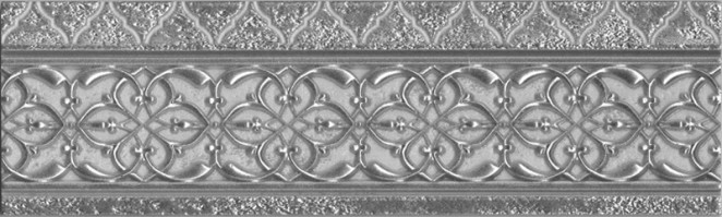 Aparici Ona Wall Cenefa Alhambra Silver 9x29.75