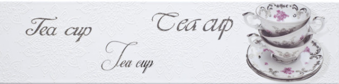 Monopole Veronica Decor Veronica Brillo Tea Cup Blanco 10x40