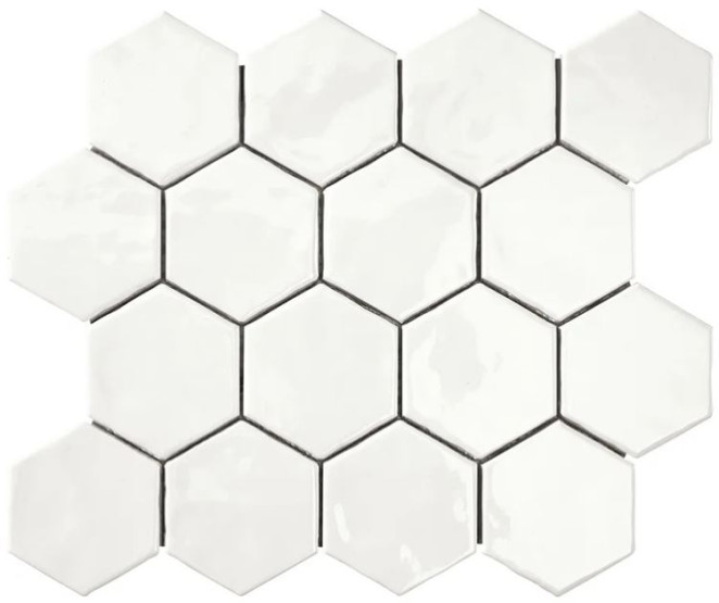 Amadis Art Deco Glossy on Mesh Arctic 32x28