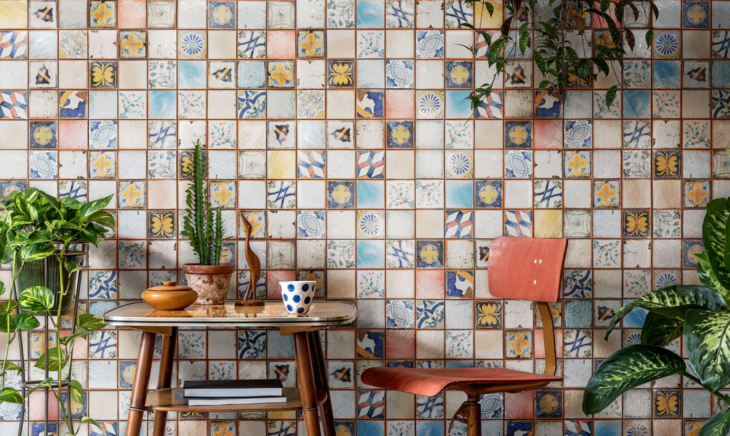 La Bottega del Decoro Rinascimento Composizione Random 4 Pezzi 30x30