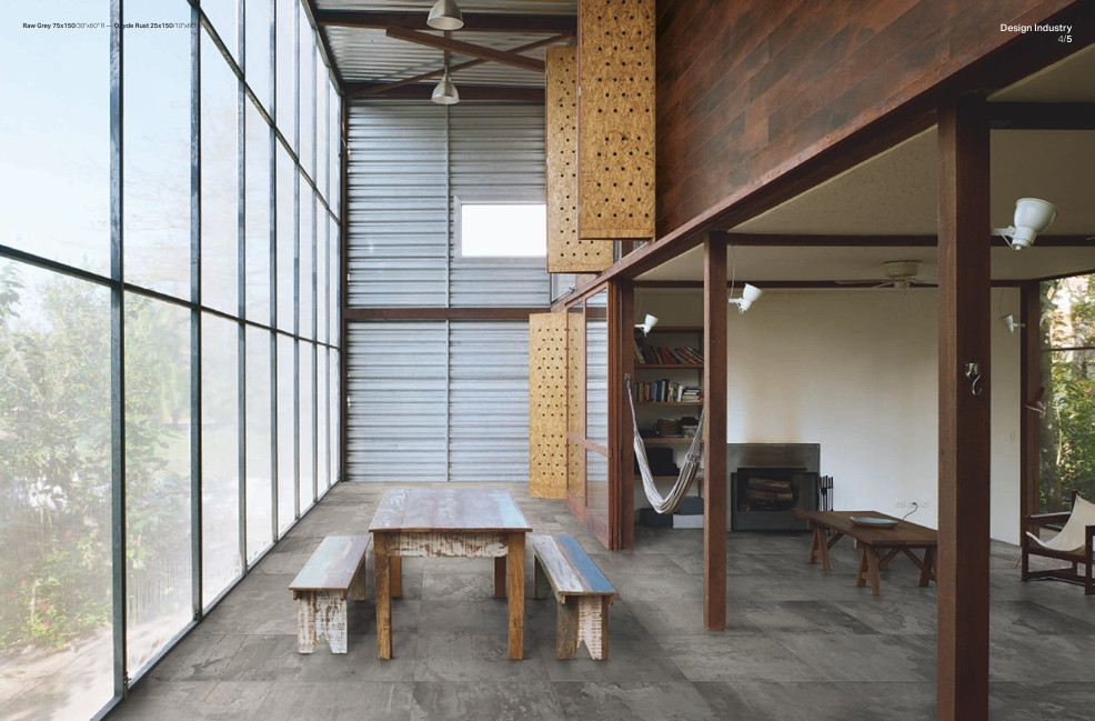 Refin Design Industry Oxyde Dark R   60x60