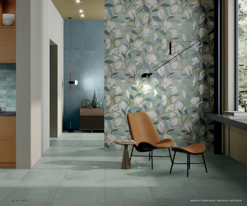 DaDo Ceramica Wallpaper Blue Forest 60x120
