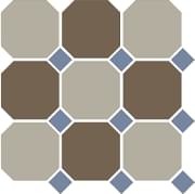 TopCer Octagon Beige Coffe Brown Blue Cobalt 30x30