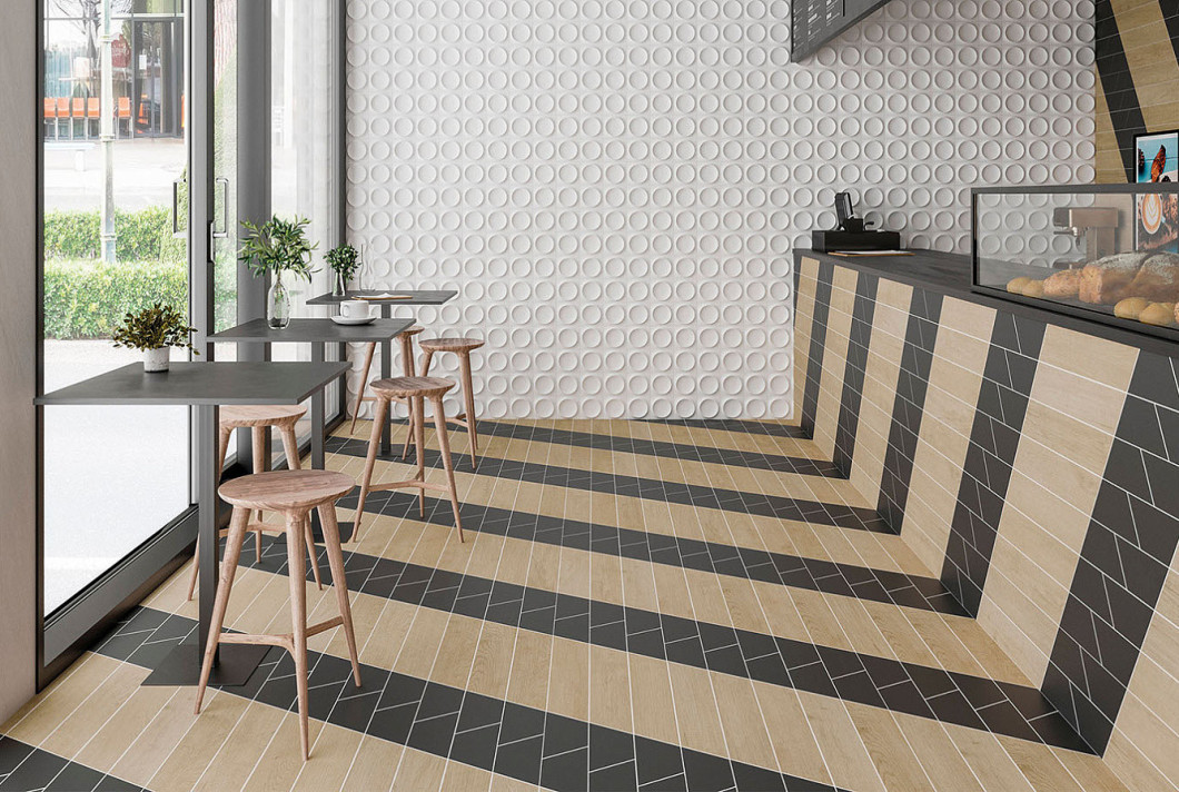 WoW Floor Tiles Hexa Graphite Matt 20x23