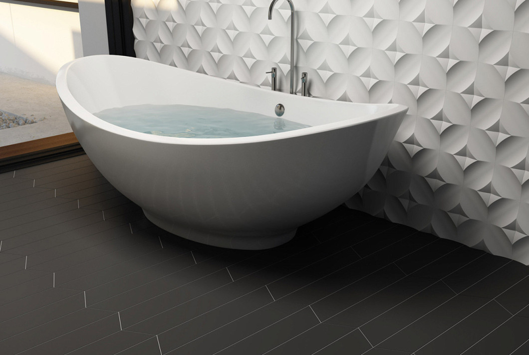 WoW Floor Tiles Hexa Graphite Matt 20x23