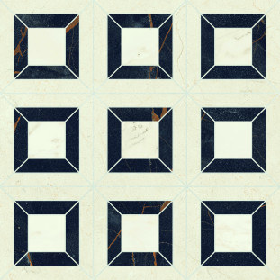 Elios Ceramica Dynasty Prestige Black 3d Honed 30x30