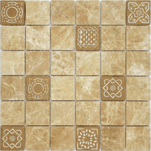 LeeDo Art Stone Emperador Light Mat 30x30