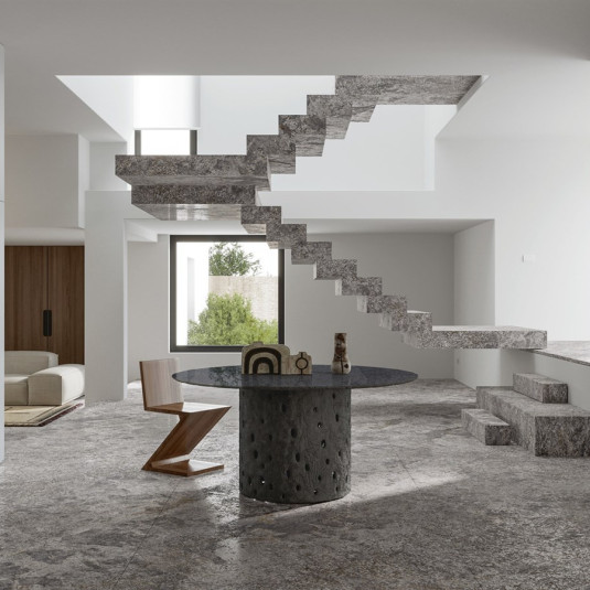 Ariostea Ultra Graniti Silver Wave 150x300 top lapped