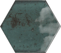 Ceramica Ribesalbes Hope Blue Hex Glossy  15x17.3