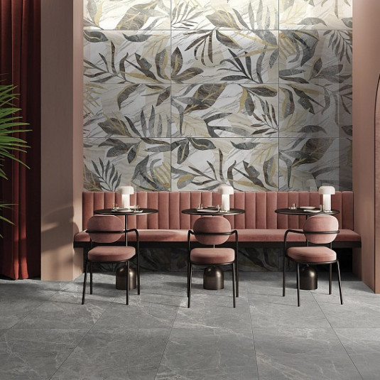 VITRA Marmostone Темно-серый 7ЛПР R9 9мм 60x120