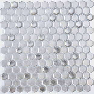 LeeDo Alchimia Argento Grani Hexagon стеклянная 30x30